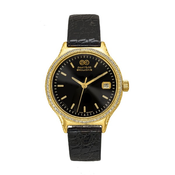 Sterling Silver watch with Leather Strip
