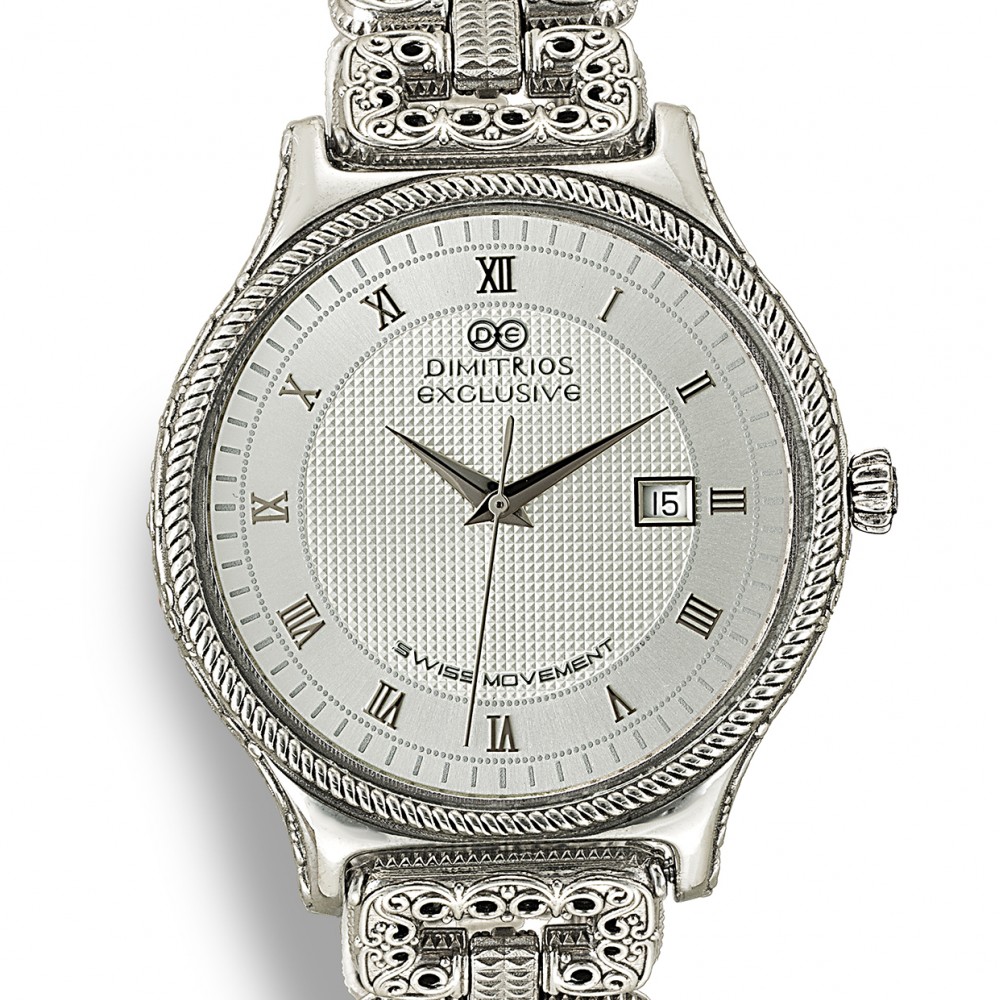Silver Watch with silver bracelet