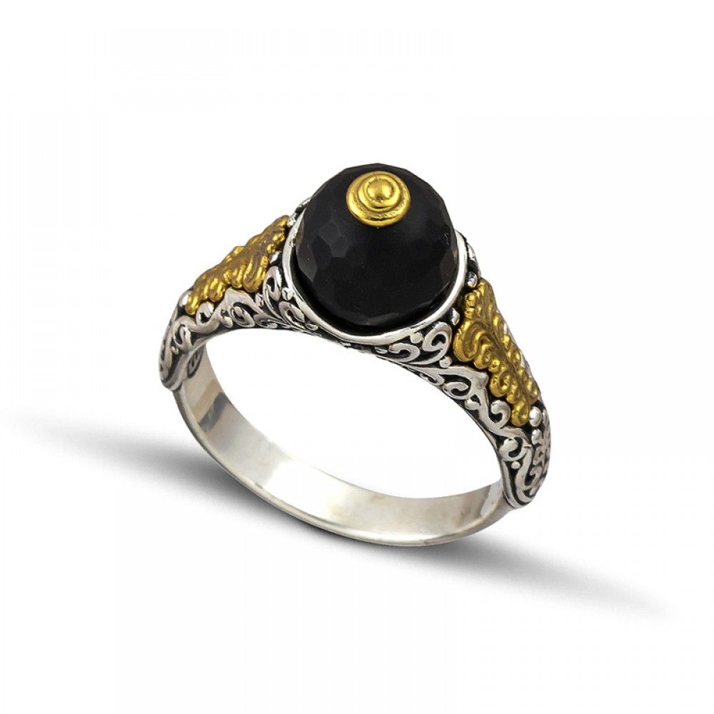 RIng with Mineral Stones D120-1