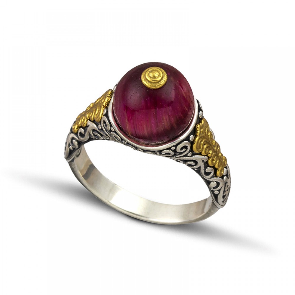 Ring with Mineral Stones D120