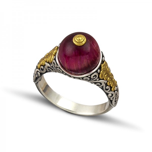 Ring with Mineral Stones D120