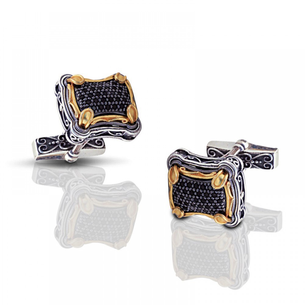 Cufflinks 925 with zirgon stones MA053-1