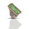 Sterling Silver Ring with Semiprecious Stone D079