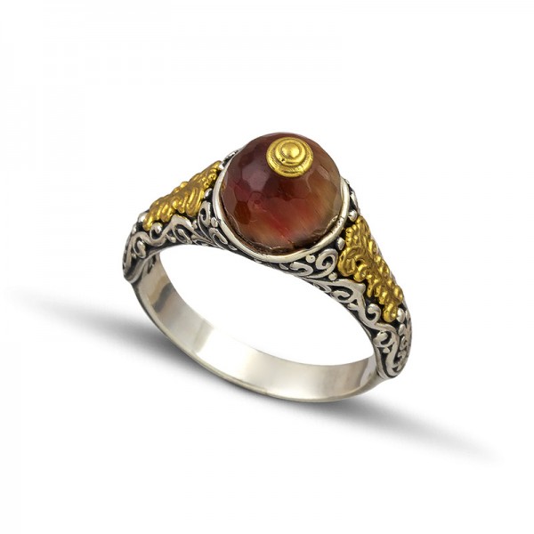RIng with Mineral Stones D120-4