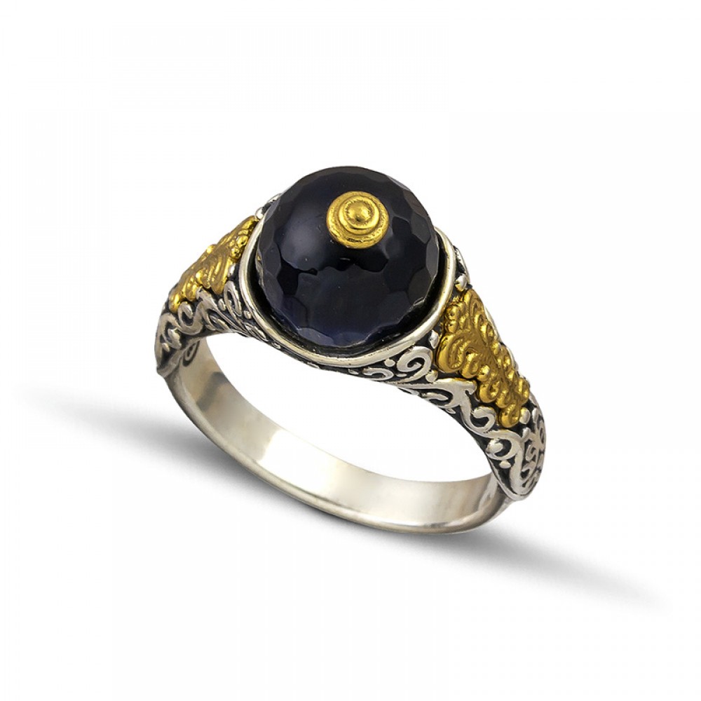 Ring with Mineral Stones D120-6