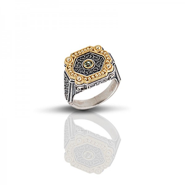Sterling Silver Ring with Swarovski Stone D301 Sterling Silver Ring with Swarovski Stone D301