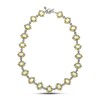 Reversible Sterling Silver Necklace with Semiprecious Stones K118
