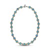 Reversible Sterling Silver Necklace with Semiprecious Stones K119
