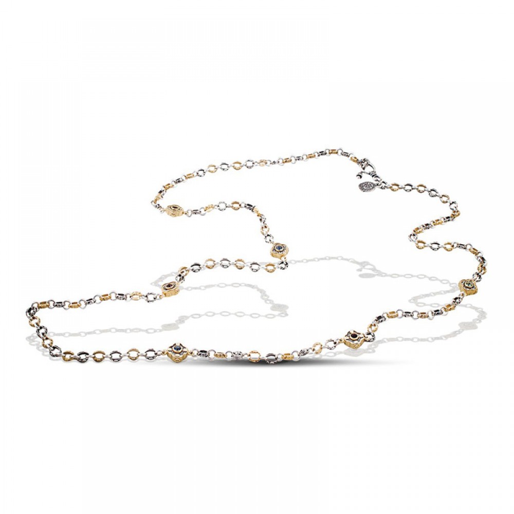 Sterling Silver Necklace with Swarovski Crystals K278