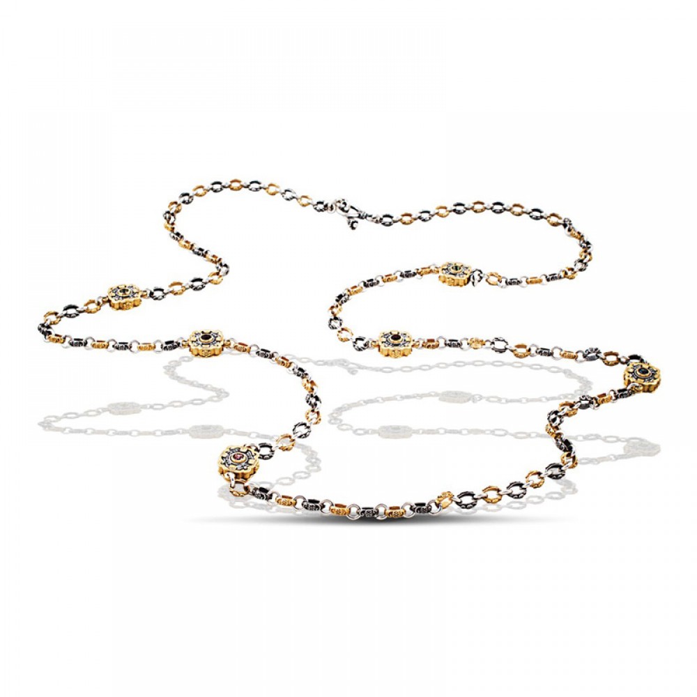 Sterling Silver Necklace with Swarovski Crystals K284