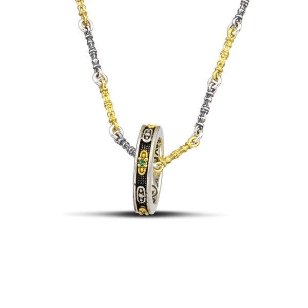 Pendant with Zircon Stones M124-2 Pendant with Zircon Stones M124-2