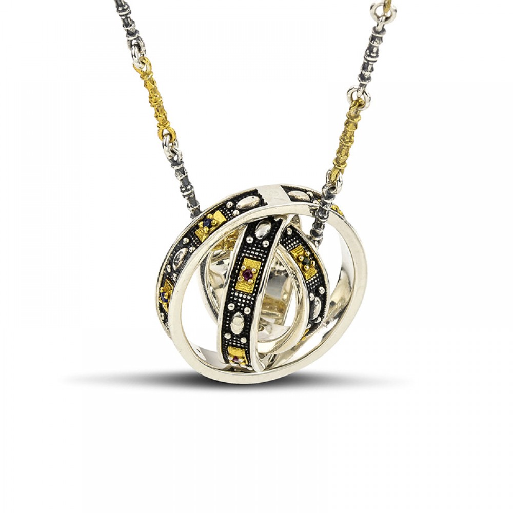Pendant with Zircon Stones M125-1
