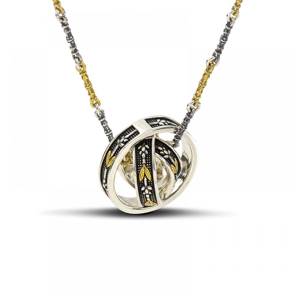 Sterling Silver Pendant with Zircon Stones M126-1