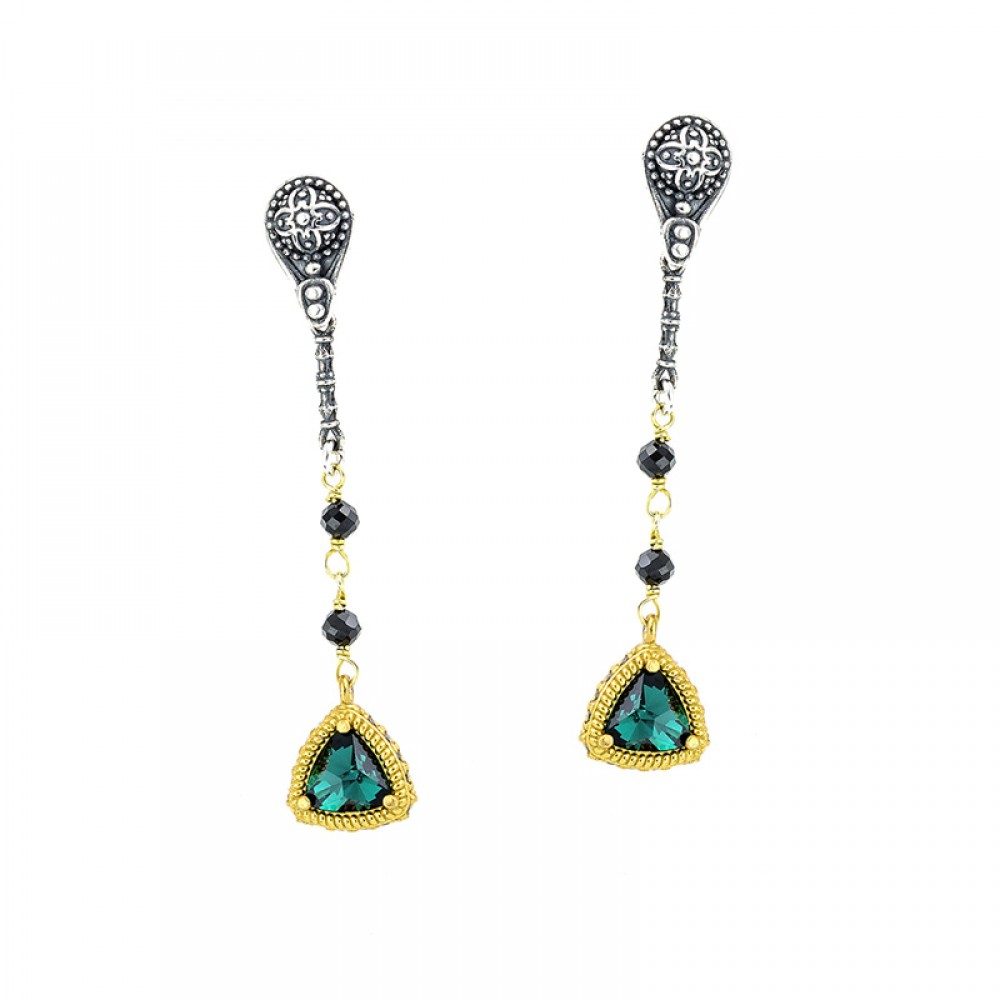 Earrings with Swarovski crystals S135-1
