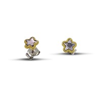 Sterling Silver Earrings  with Swarovski Crystals S144-1