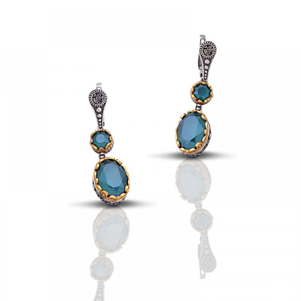 Earrings 925 with Swarovski Stones S052