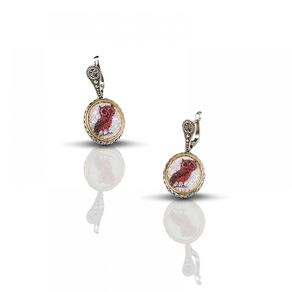 Reversible earring with Swarovski stones S082