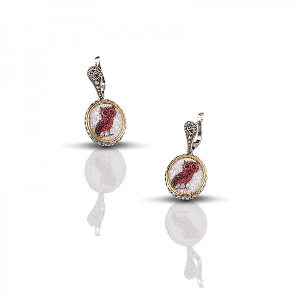 Reversible earring with Swarovski stones S082