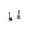 Sterling Silver Reversible Earrings with Zircon Stones S091