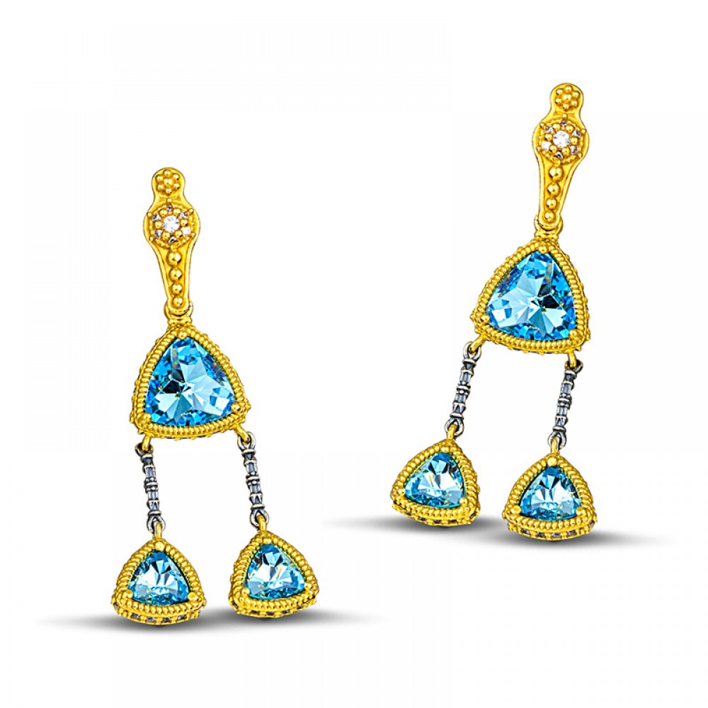Sterling Silver Earrings S104-1