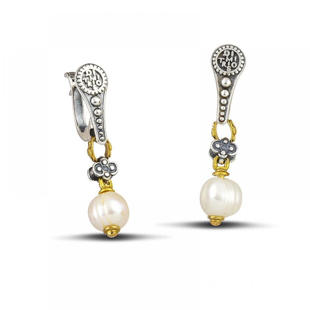 Earrings with Mother Pearl S120-2B
