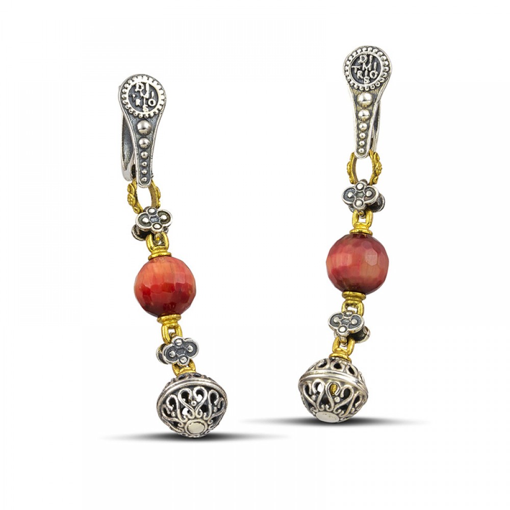 Earrings with Mineral Stones S120-4