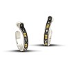 Earrings with Zircon Stones S125-1