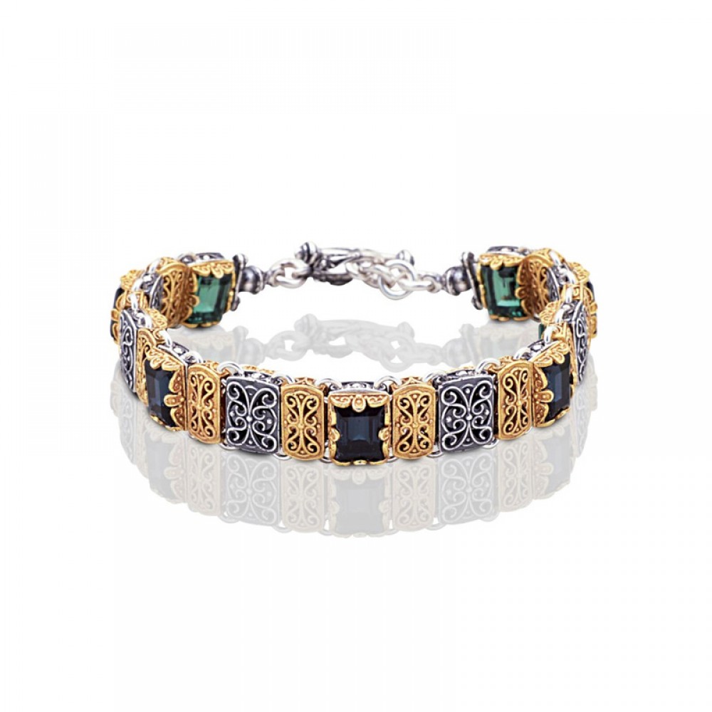Reversible Bracelet with Swarovski Stones B051
