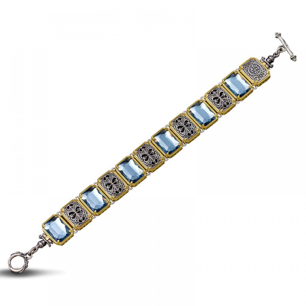 Reversible Sterling Silver Bracelet B092