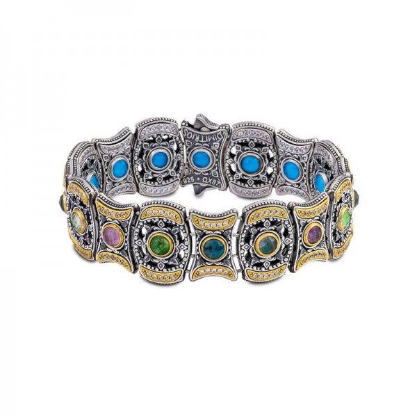 REVERSIBLE BRACELET WITH SEMIPRECIOUS STONES B093