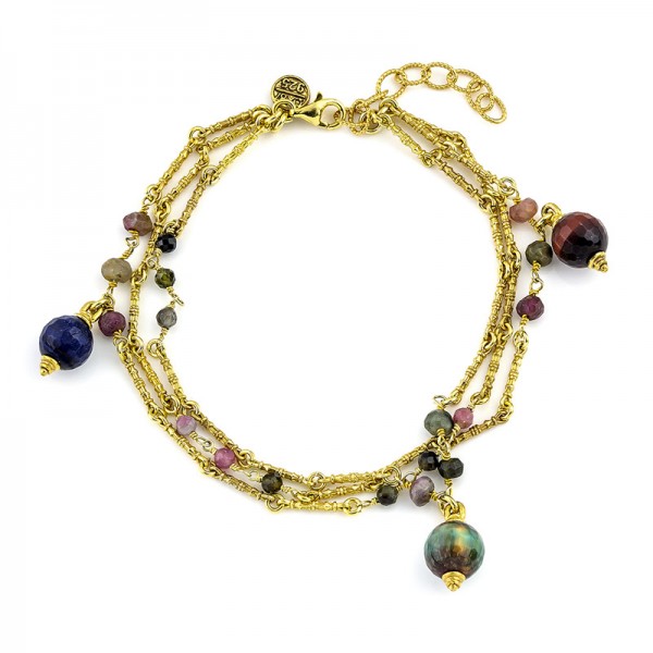 Bracelet with Precious Stones B135-7