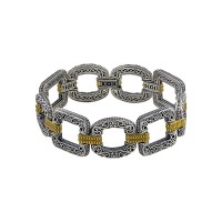 Bracelet 925 with Semi-Precious Stones B140-1