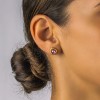 Post Earrings with Swarovski Crystals S104-2