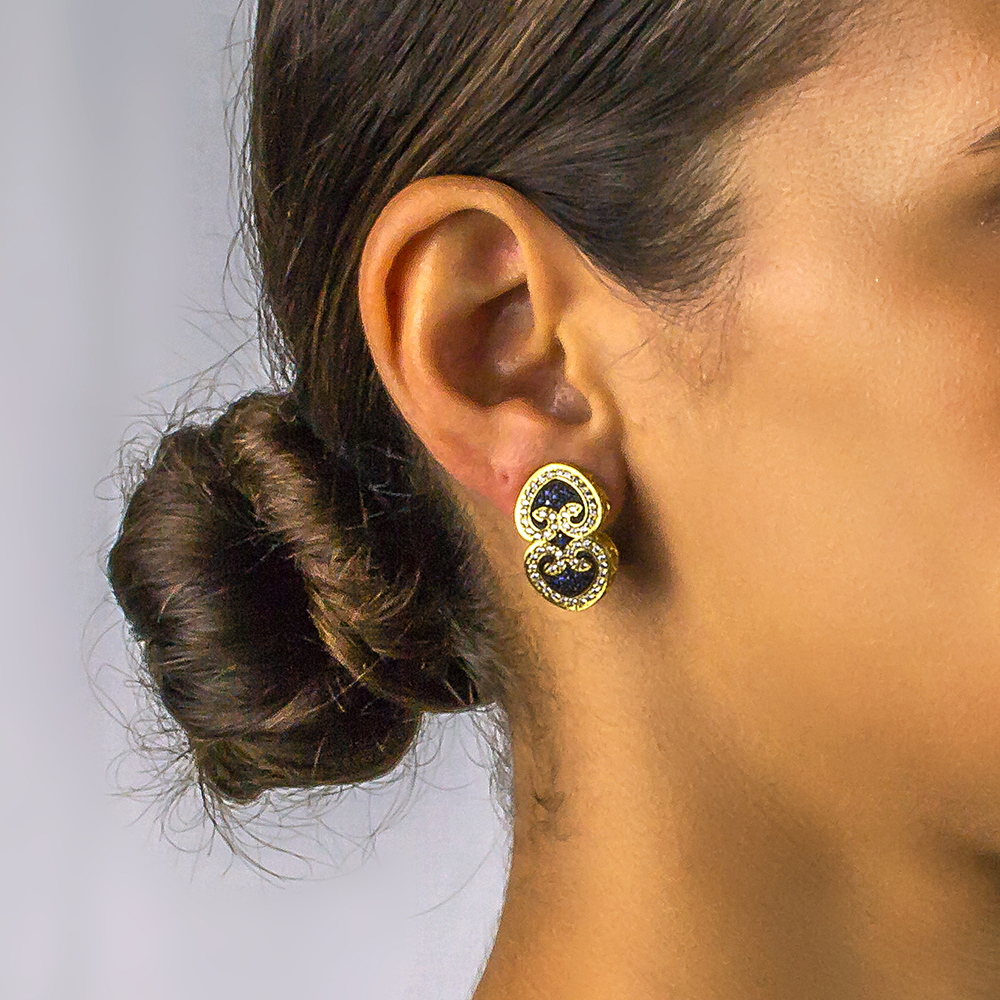 Earrings with Zircon Stones S250
