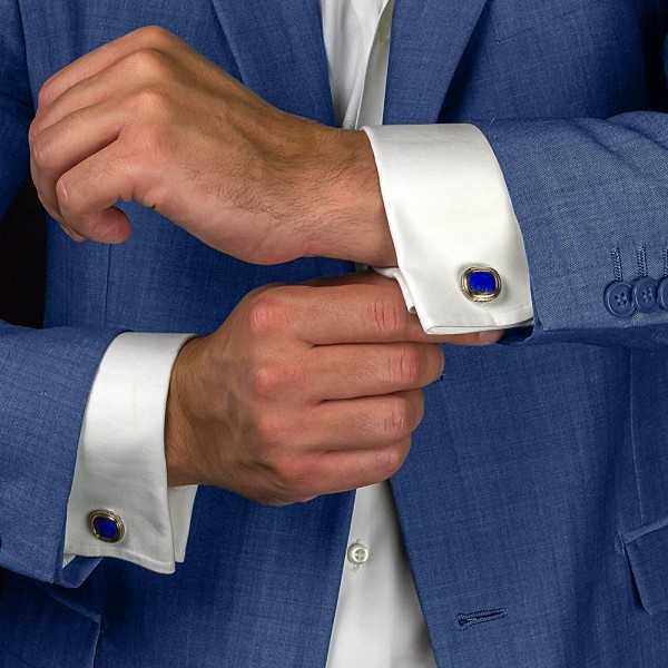 Cufflinks with Lapis Lazuli MA78