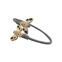 Bee Cable Bracelet with Enamel B11
