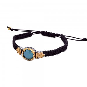 Cord Bracelet with Swarovski Crystal B435