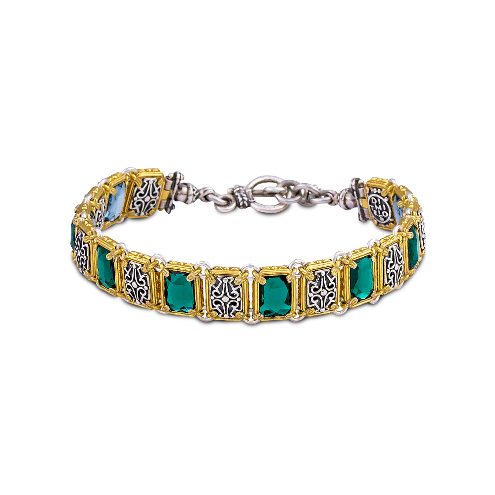 Reversible Bracelet with Swarovski Crystals B92-1