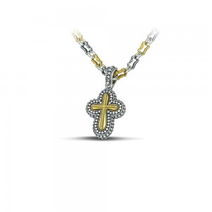 Silver and Enamel Conqueror's Cross Men's Bracelet-Dimitrios