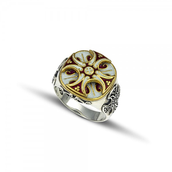 Sterling Silver Ring with Enamel D233 Sterling Silver Ring with Enamel D233