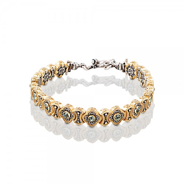 Bracelet with Round Swarovski Crystals B336