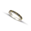 Silver Gold Wedding Rings D127