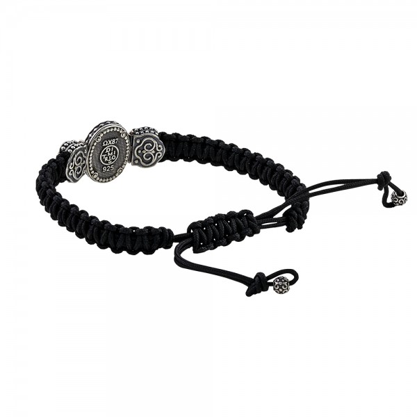 Men's Sterling Silver Bracelet  with Semi-Precious Stones B138-1