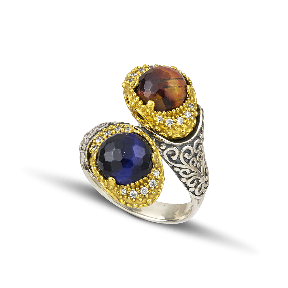 Ring with Semi-Precious stone D121-3