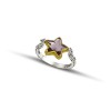 Sterling Silver Ring  with Swarovski Stones D144