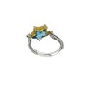 Sterling Silver Ring  with Swarovski Stones D144