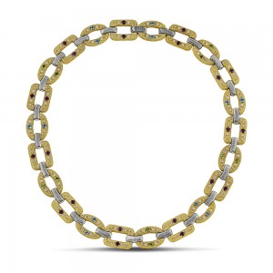 Necklace 925 with Semi-Precious Stones K140